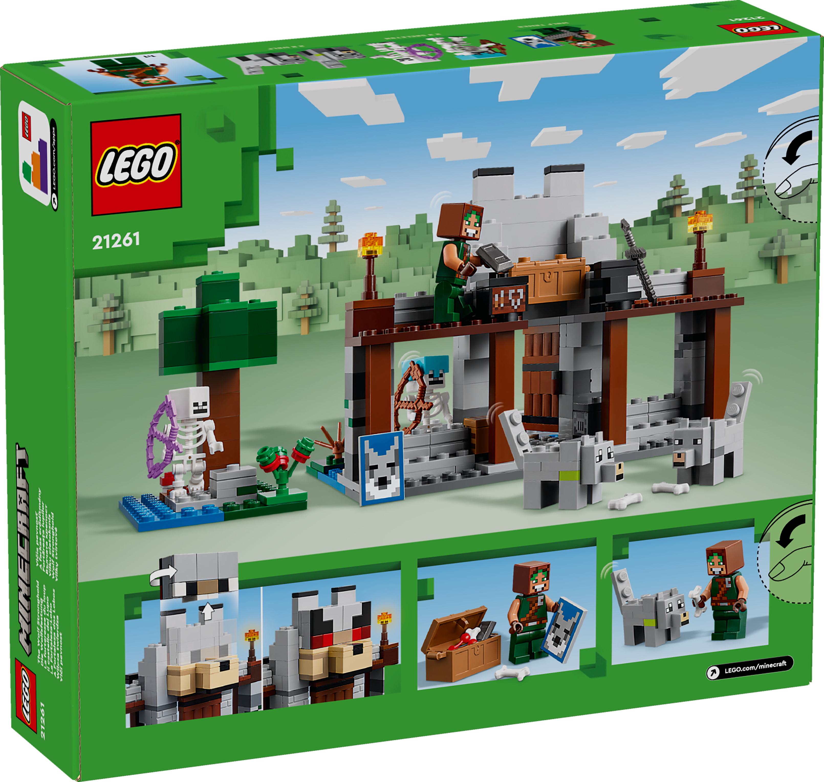 LEGO® Minecraft™ 21261 Die Wolfsfestung