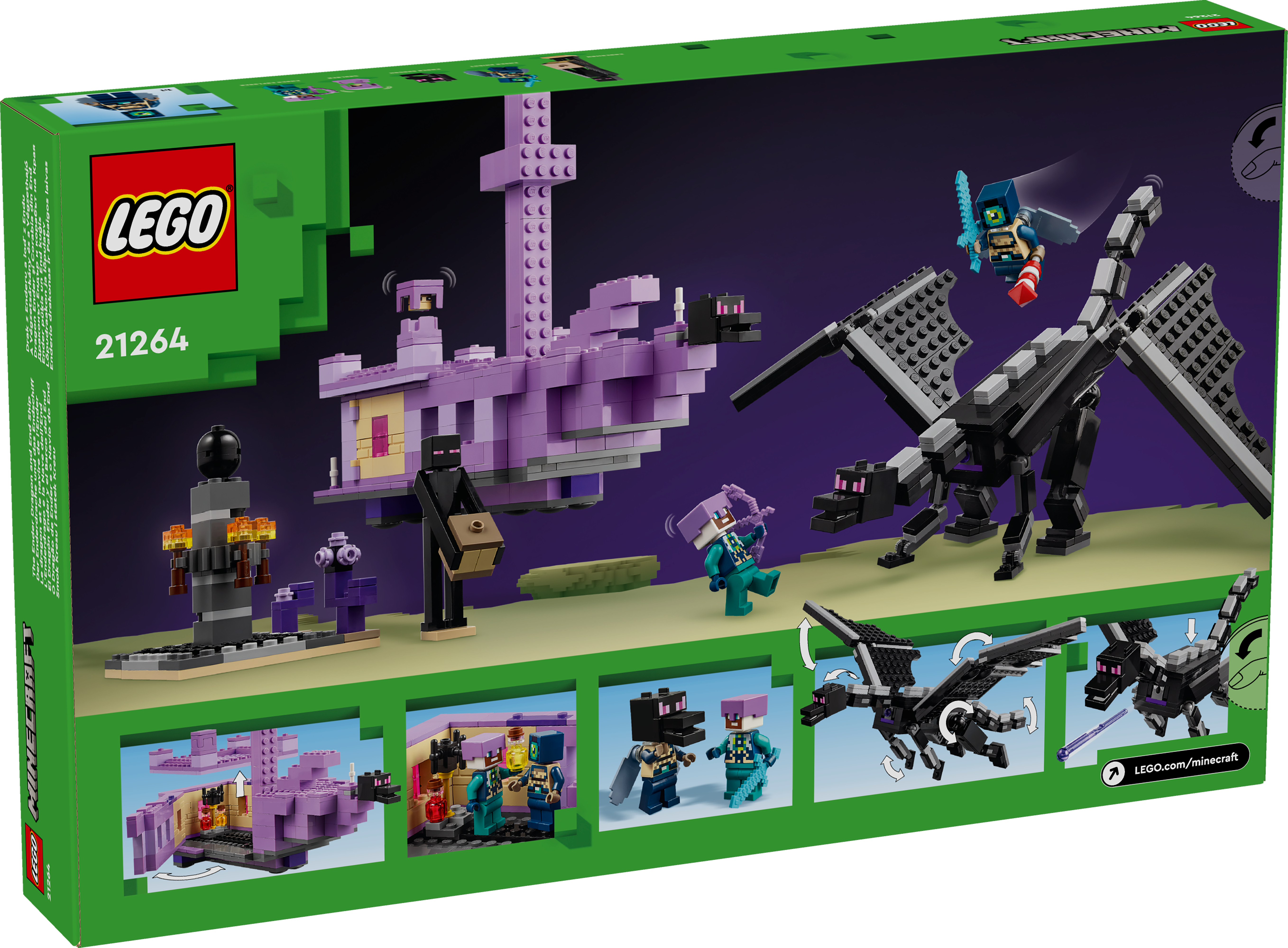 LEGO® Minecraft 21264 Der Enderdrache und das Endschiff