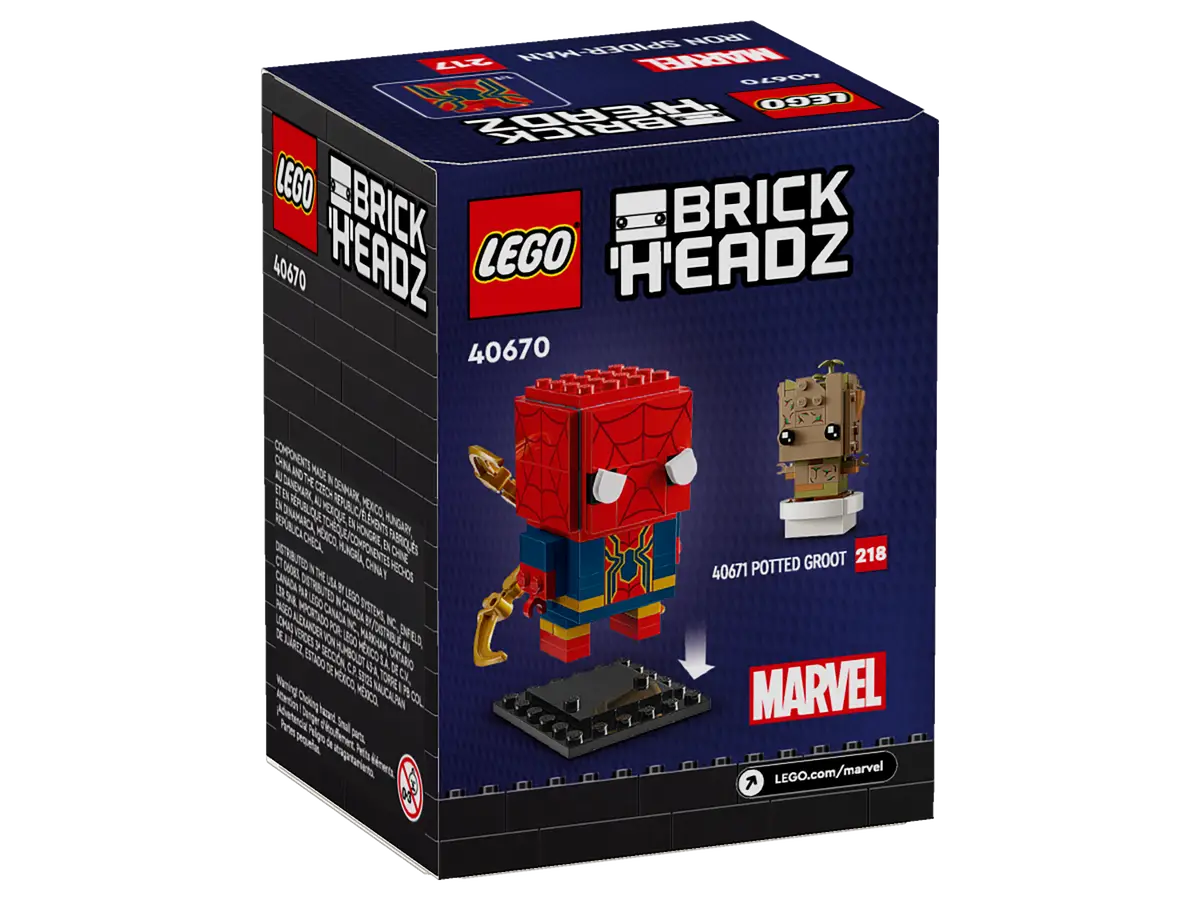 LEGO® Brickheadz 40670 Iron Spider-Man