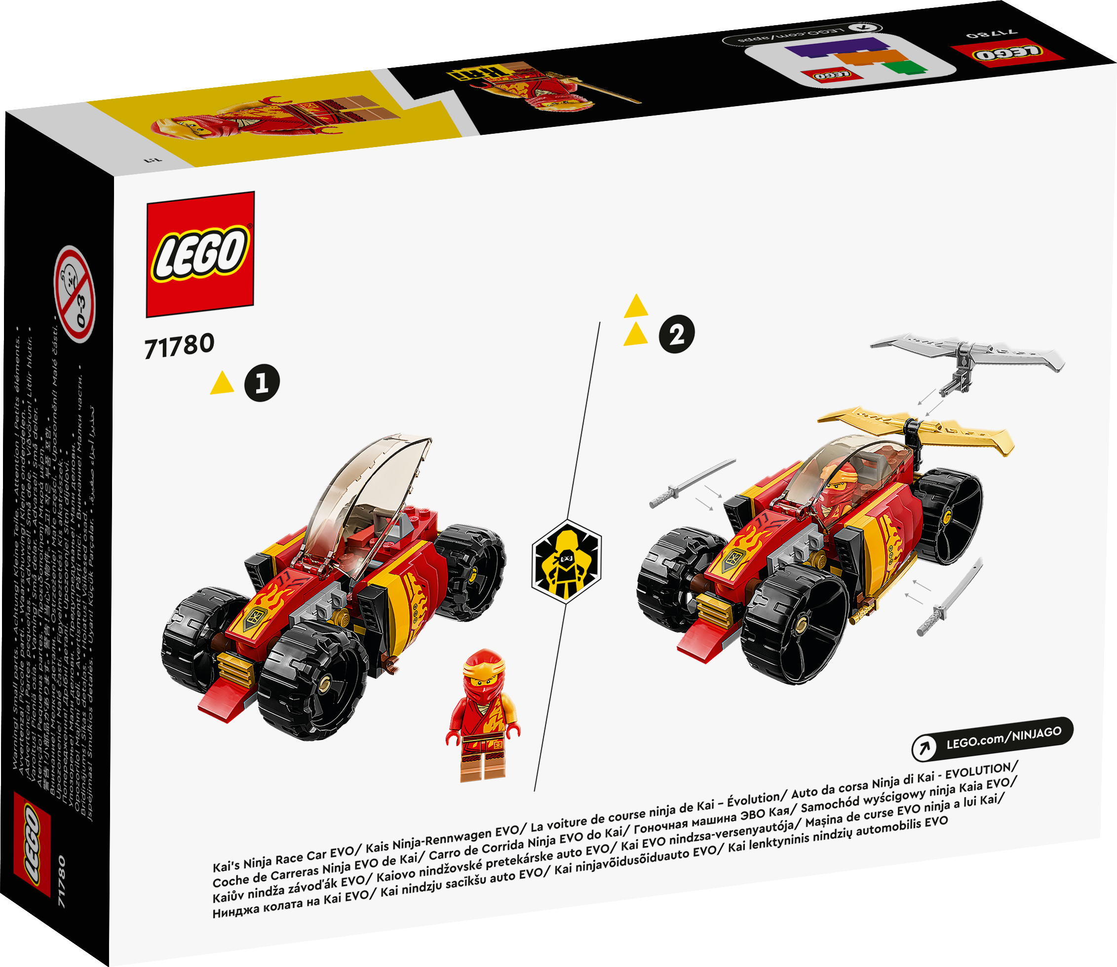 LEGO® NINJAGO 71780 Kais Ninja-Rennwagen