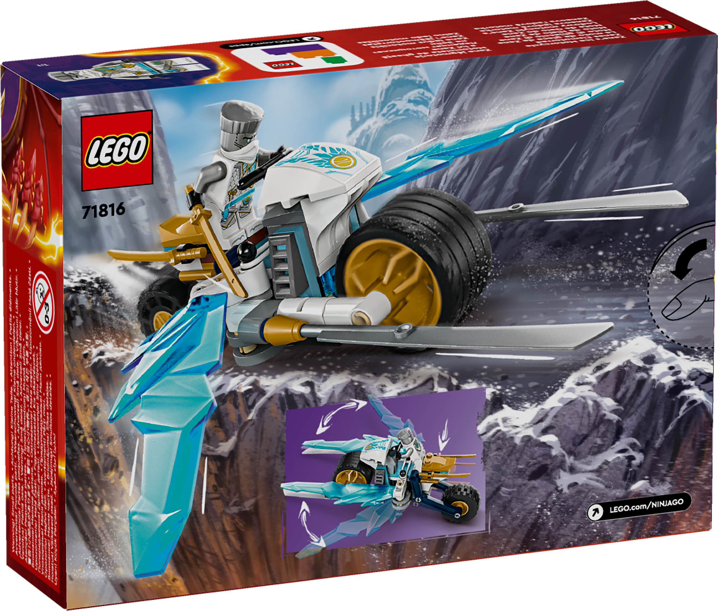 LEGO® NINJAGO 71816 Zanes Eismotorrad