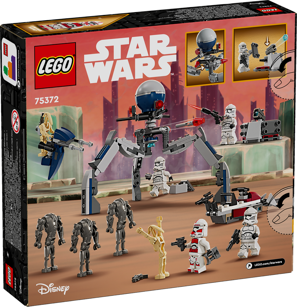 LEGO® Star Wars™ 75372 Clone Trooper™ & Battle Droid™ Battle Pack