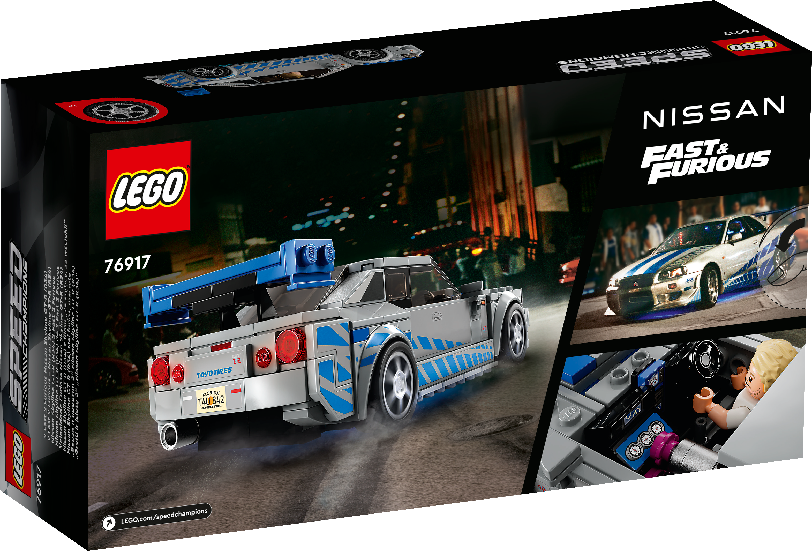 LEGO® Speed Champions 76917 2 Fast 2 Furious Nissan Skyline GT-R (R34)