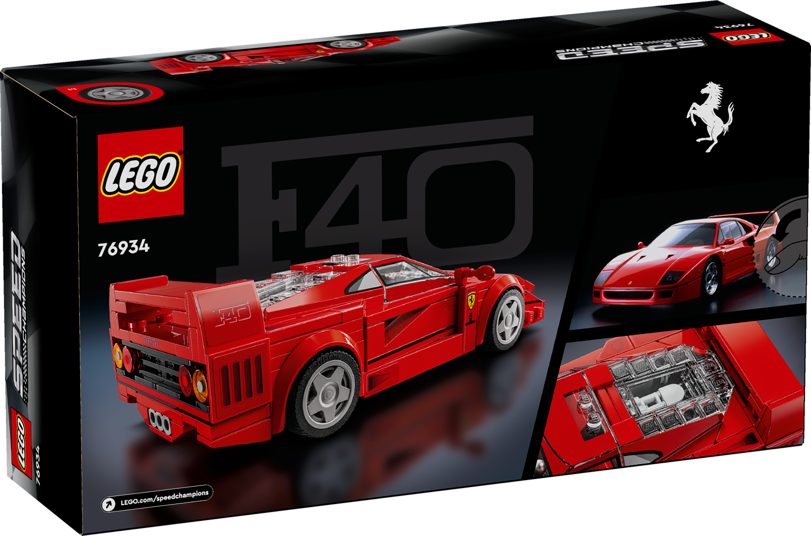 LEGO® Speed Champions 76934 Ferrari F40 Supersportwagen, Spielzeugauto