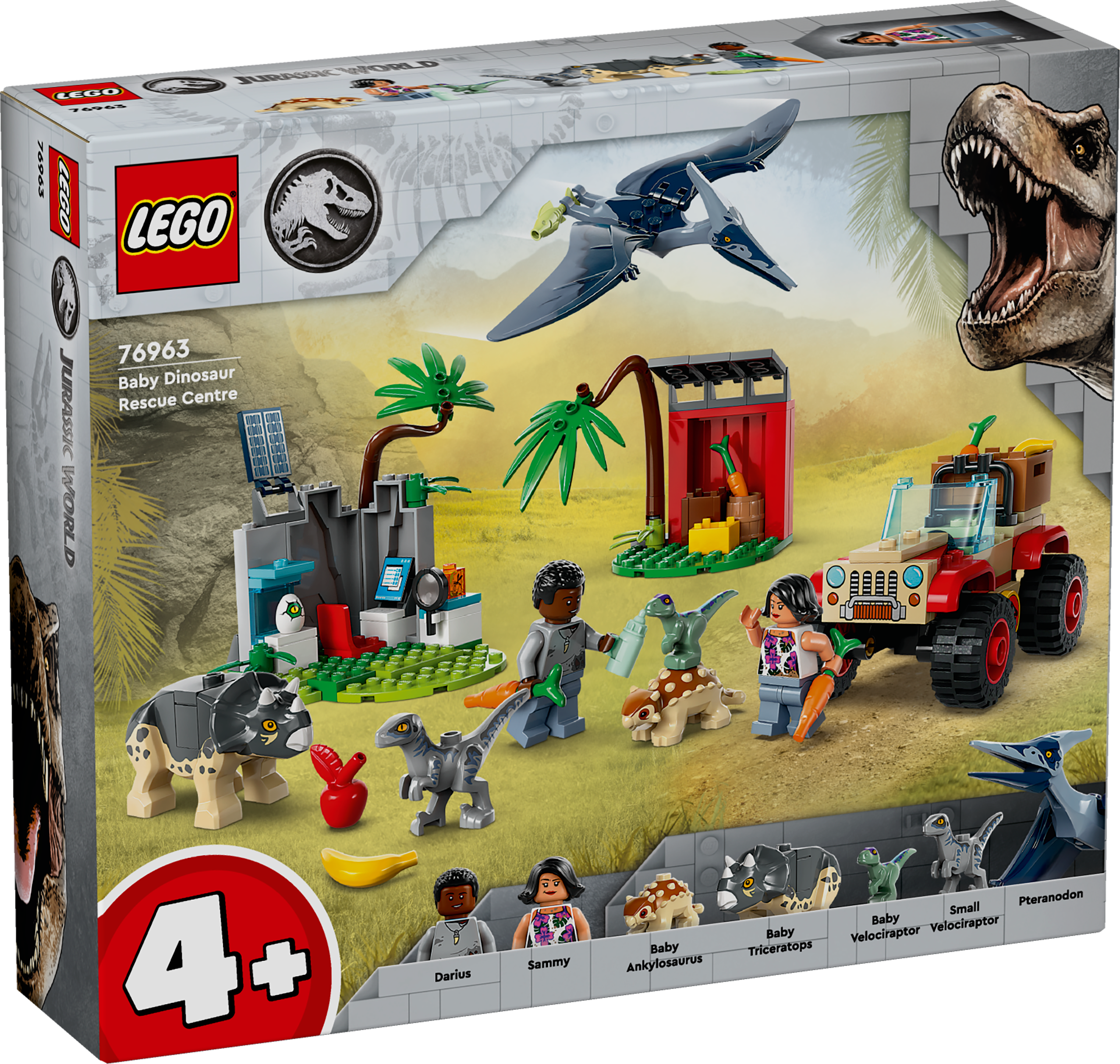 LEGO® Jurassic World 76963 Rettungszentrum für Baby-Dinos, Dinosaurier-Spielzeug