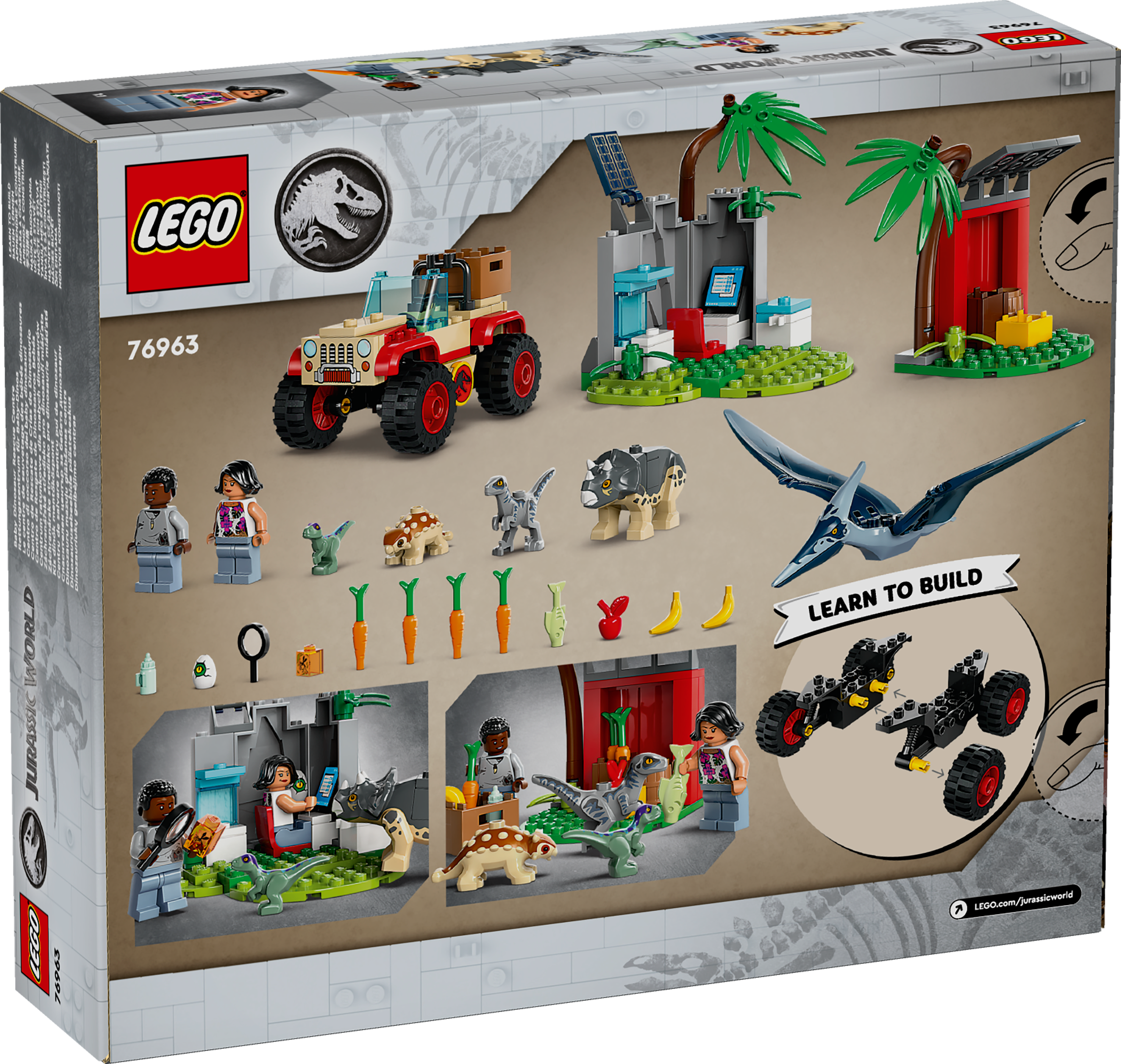 LEGO® Jurassic World 76963 Rettungszentrum für Baby-Dinos, Dinosaurier-Spielzeug